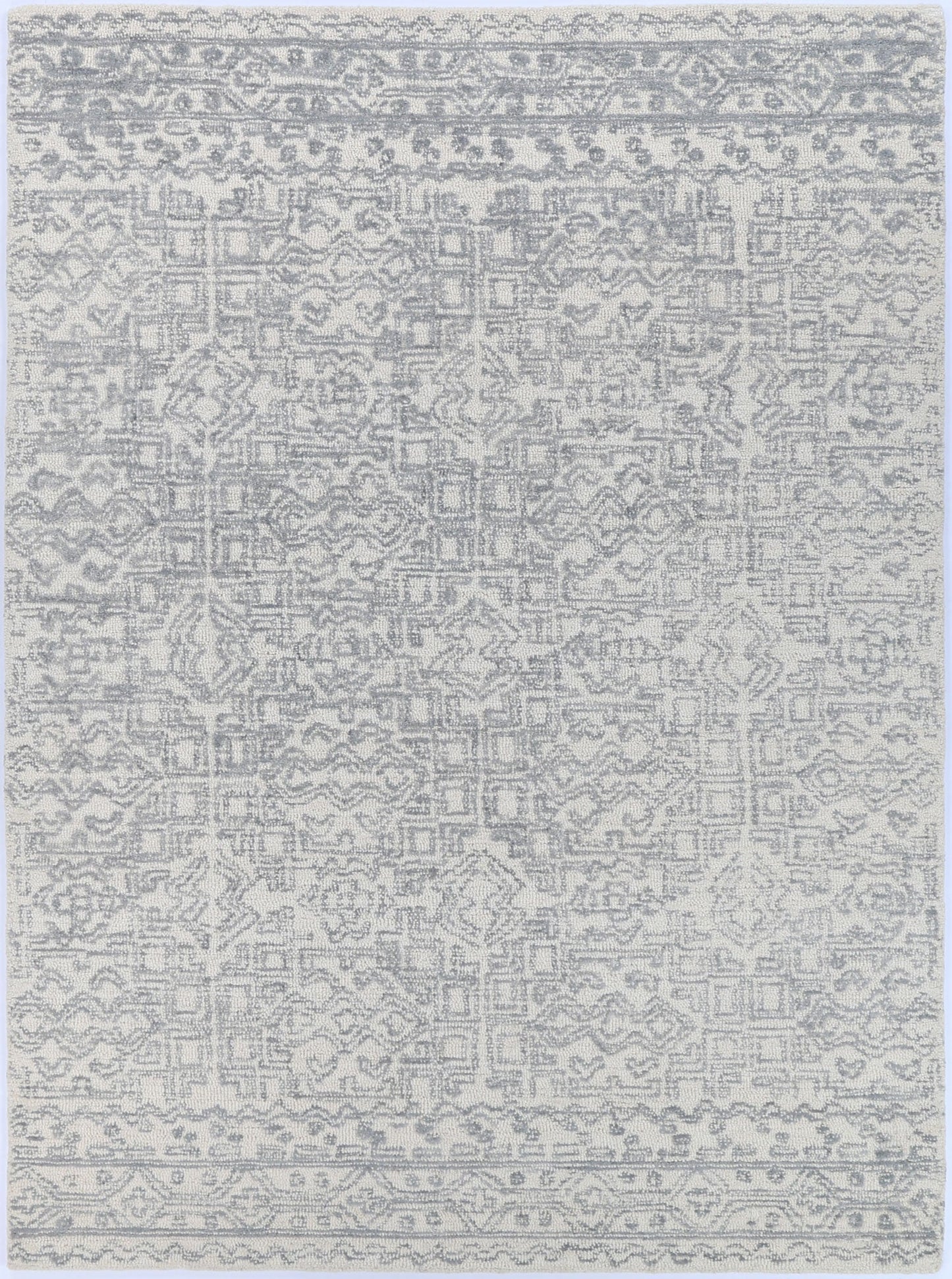 Posy Puru 02A in Grey Rug