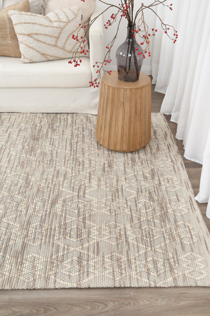 Copacabana Diamond Beige Wool Rug