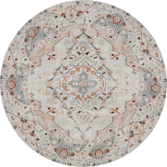 Sauville Multi Washablev Round Rug - VITAL 2463-00