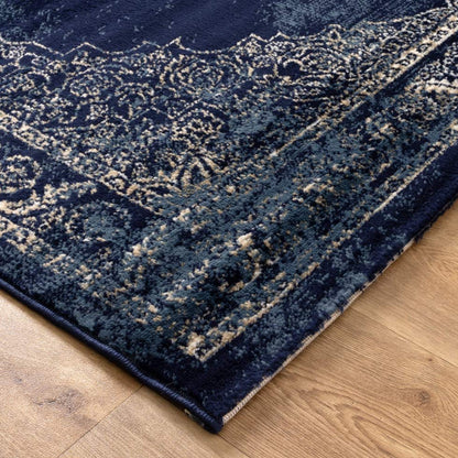 Arya Medallion in Blue Rug