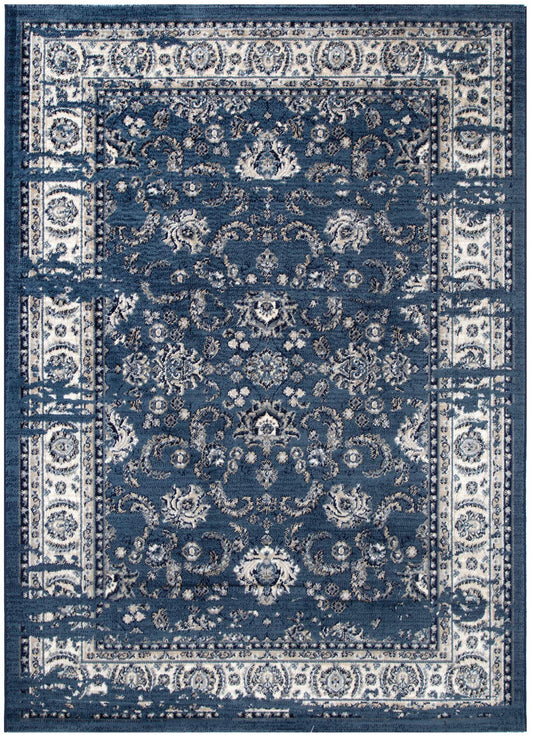 Arya Distressed in Forest Navy Rug