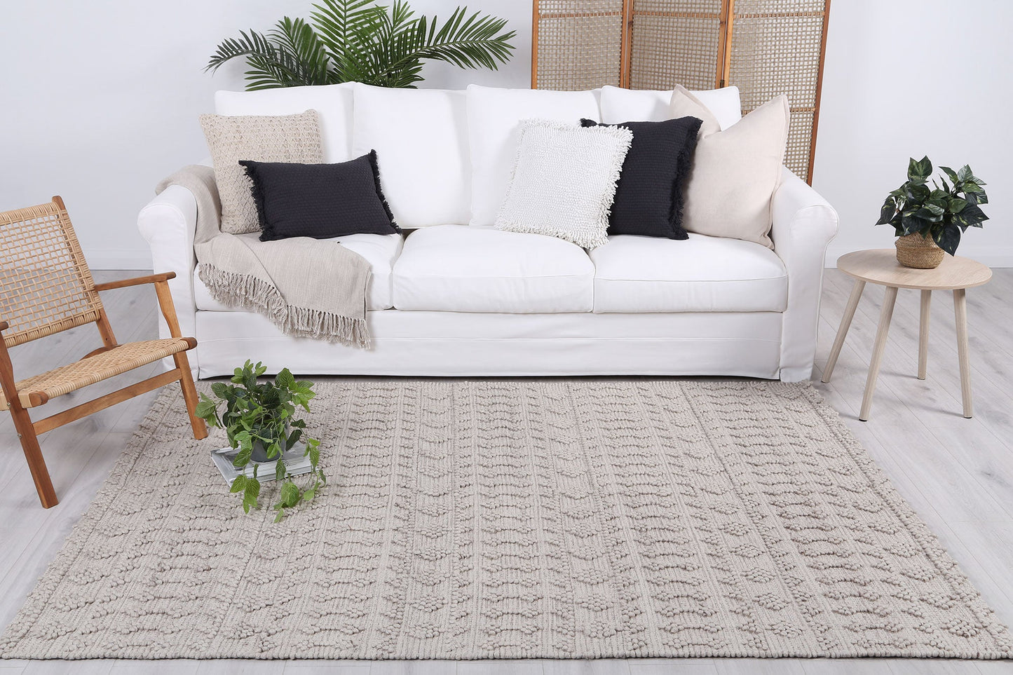 Himalaya Fine Tribal In Natural Wool Rug