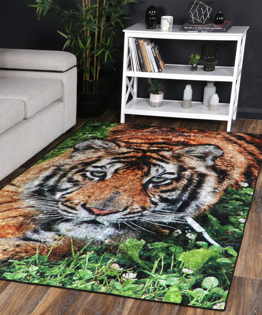 Angelic Non-Slip In Tiger  Rug