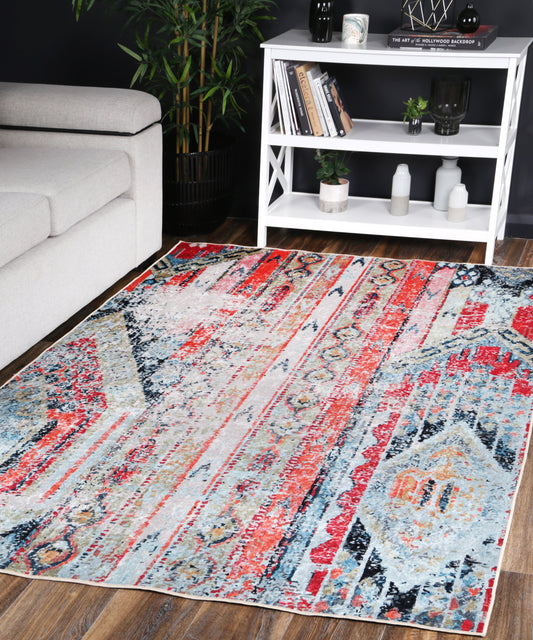 Angelic Boho Non-Slip In Multi Rug