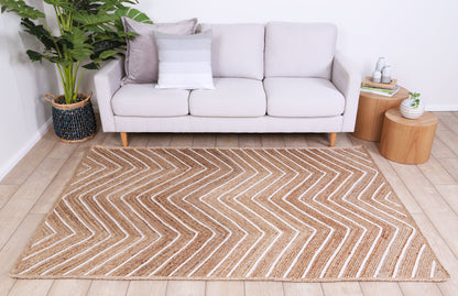 Artisan Chevron in Beige Rug