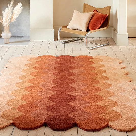 Asiatic Hive Rust Rug