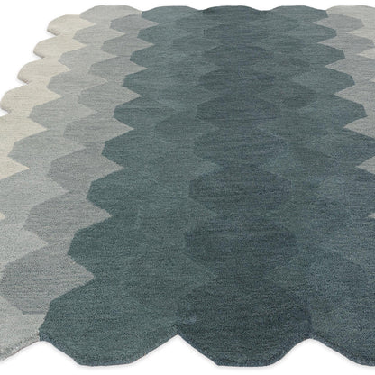 Asiatic Hive Teal Rug