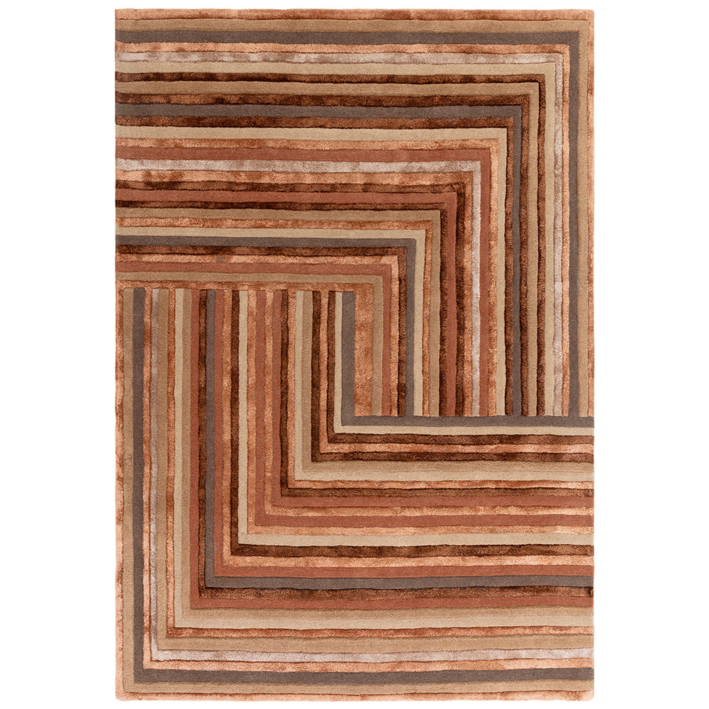 Asiatic Network Terracotta Rug