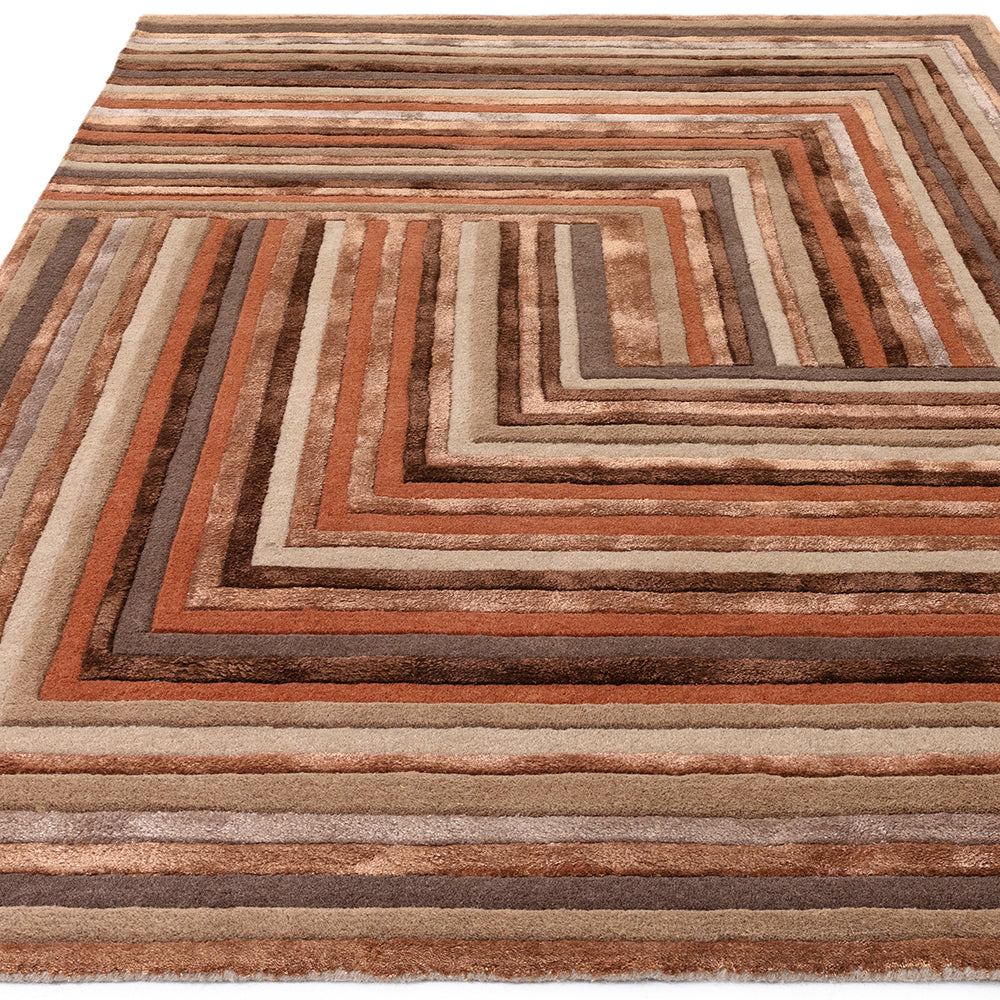 Asiatic Network Terracotta Rug