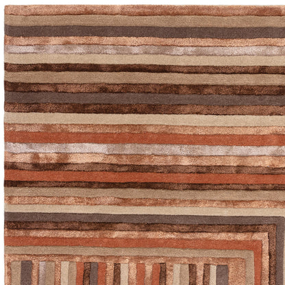 Asiatic Network Terracotta Rug