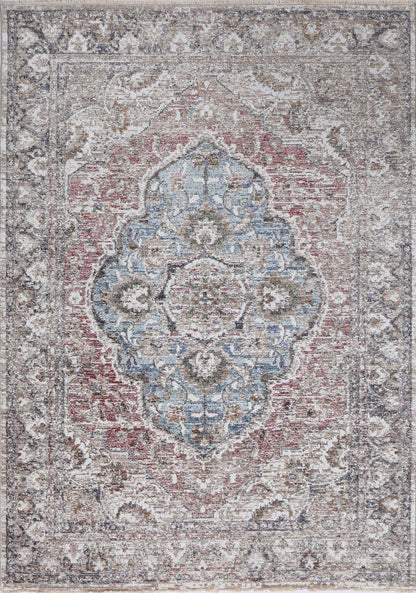 Baltimore Arlington Medallion Transitional Rose Rug