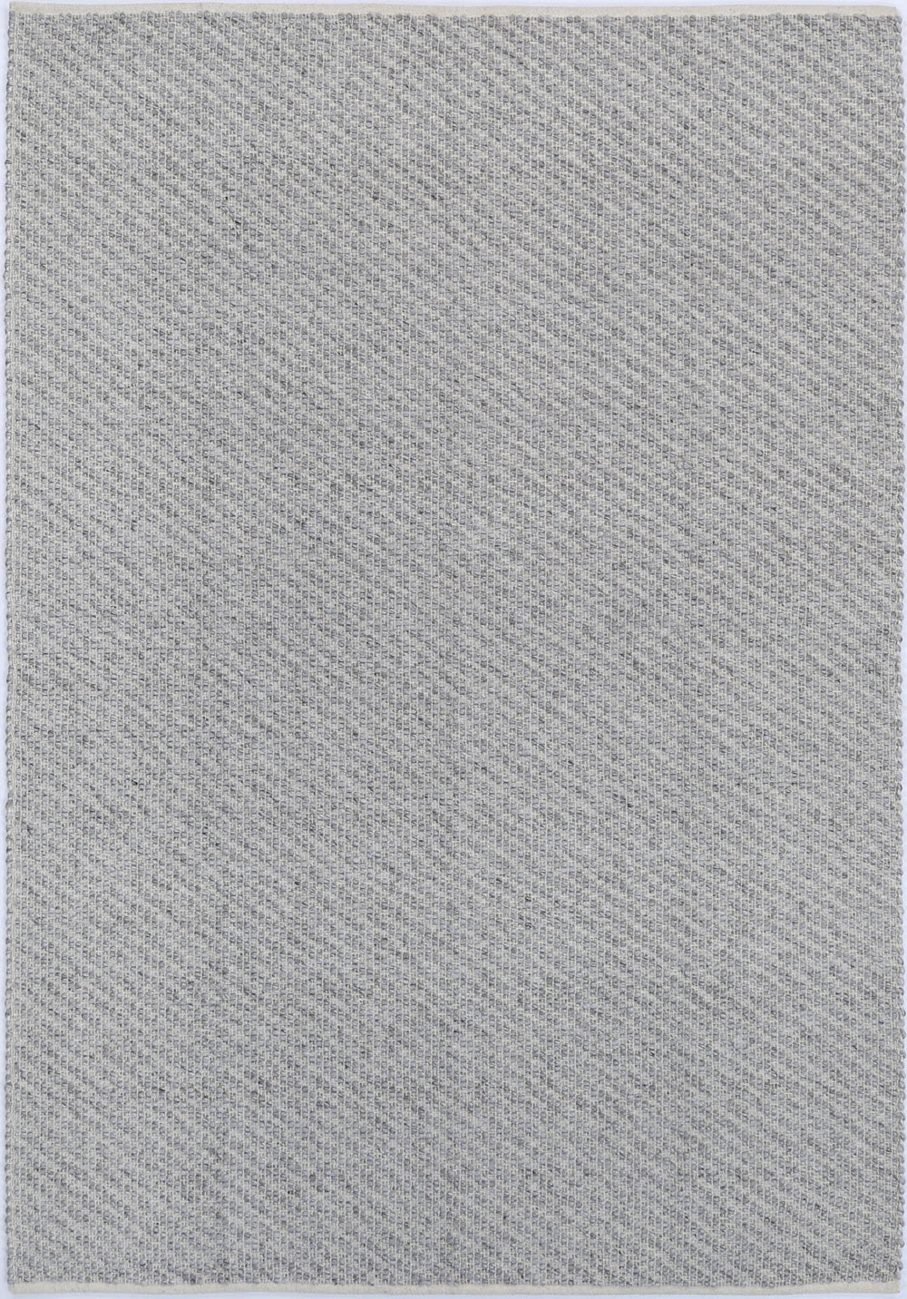 Basalt Grey Wool Blend Textured Grey Rug