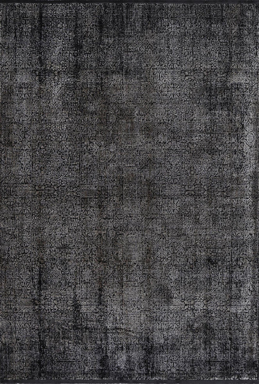 Brooklyn Distressed Oriental In Pewter Rug