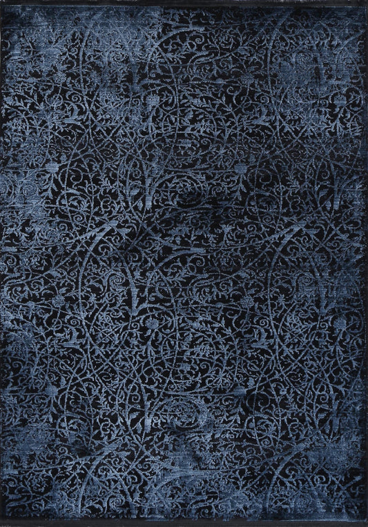 Brooklyn Intricate Floral In Blue Rug