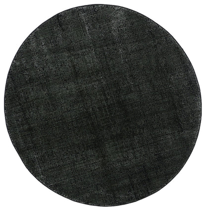 Brooklyn Distressed Oriental Emerald Green Round Rug