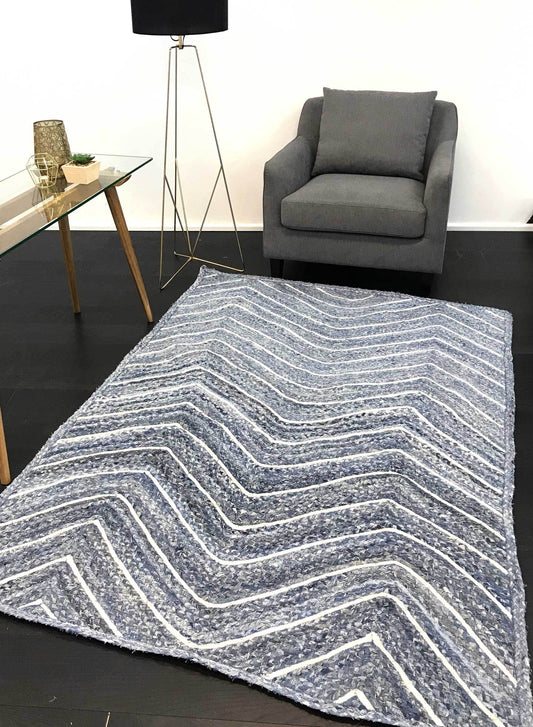 Artisan Chevron in Blue Rug