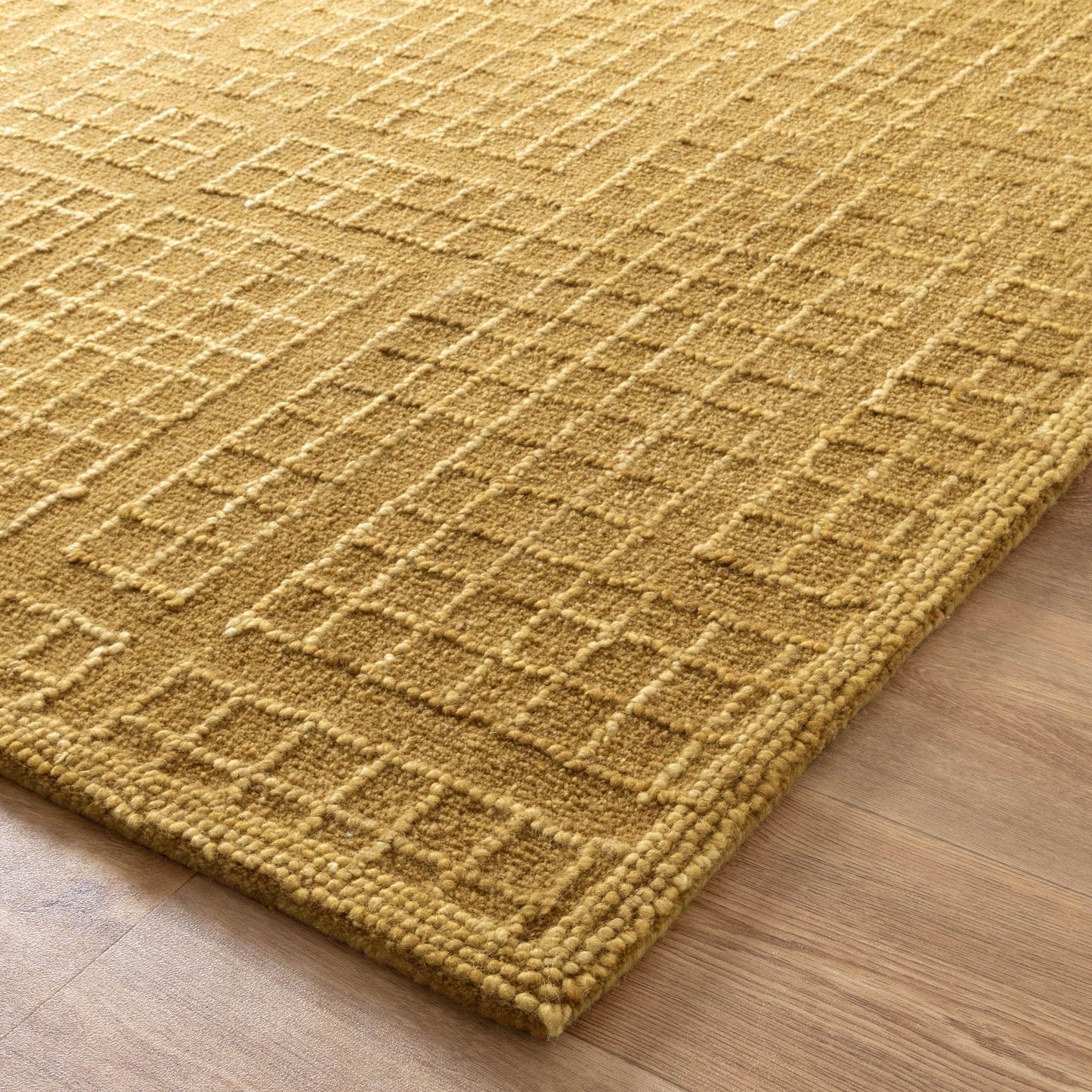 Abasco Citron Knitted Wool Rug