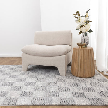 Dorado Checkered In Grey Rug