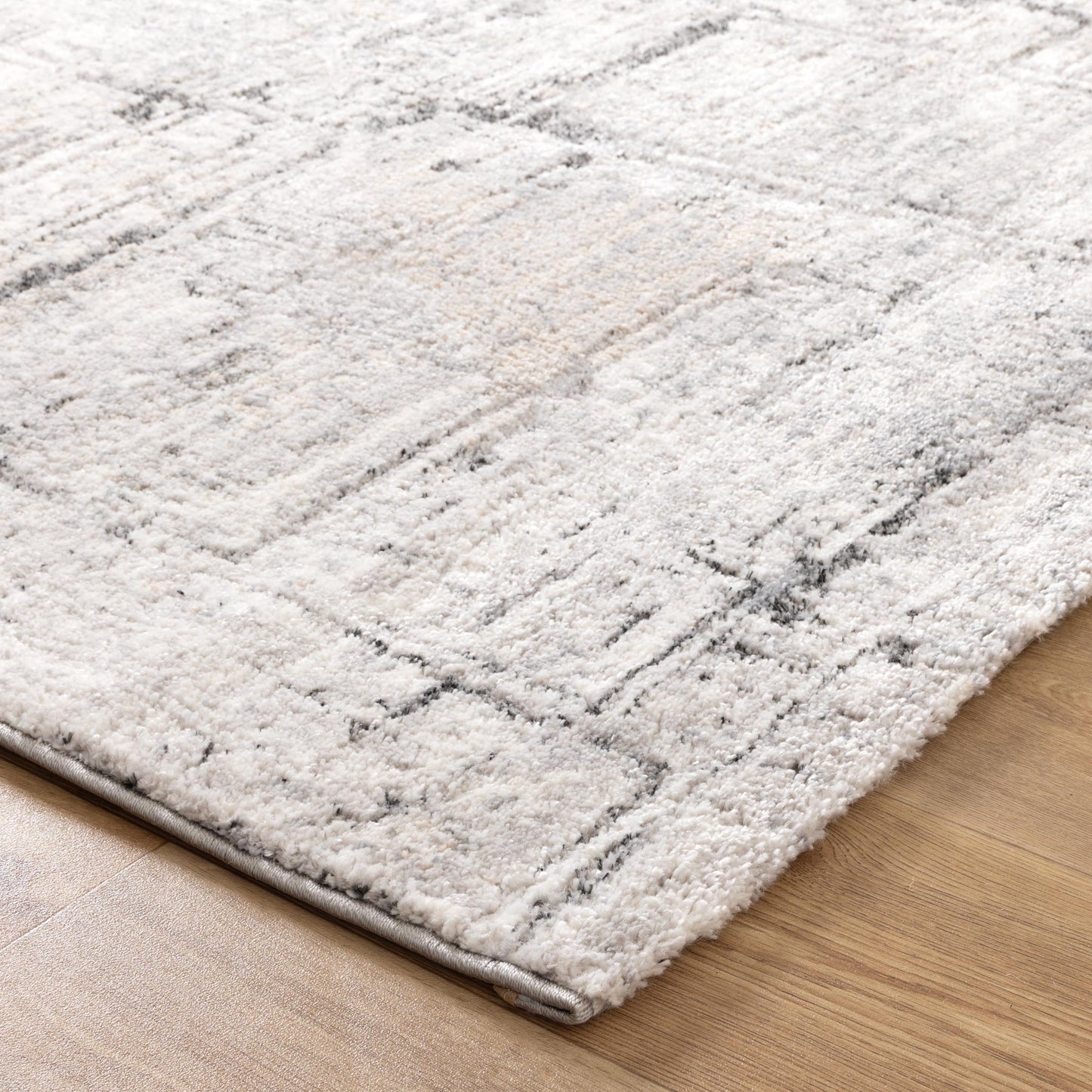 Dorado Distressed Lines In Grey  Rug