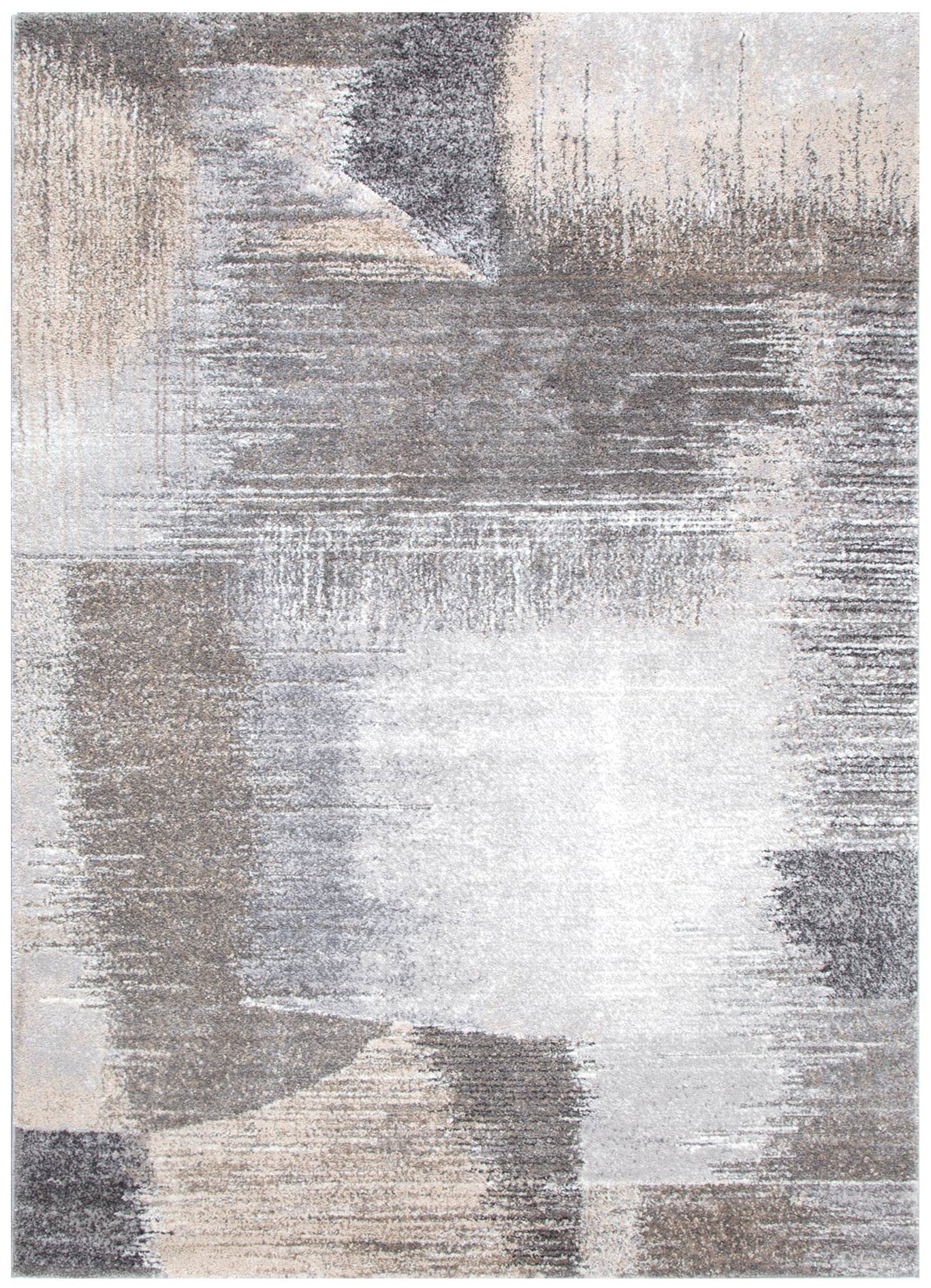 Dorado Faded Abstract In Grey Rug