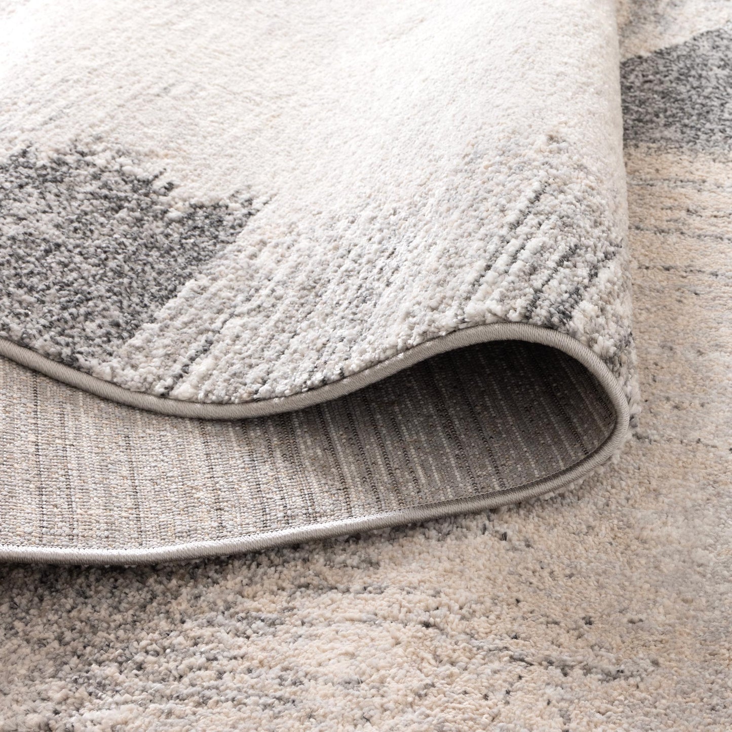 Dorado Faded Abstract In Grey Rug