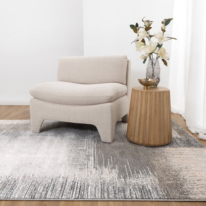 Dorado Faded Abstract In Grey Rug