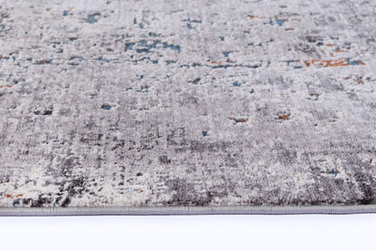 Almeras Distressed Watercolour Grey Multi Rug