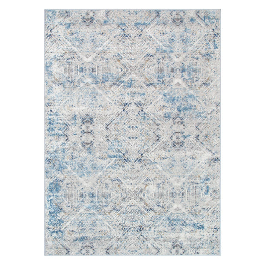 Expressions Navy Blue Ikat Rug