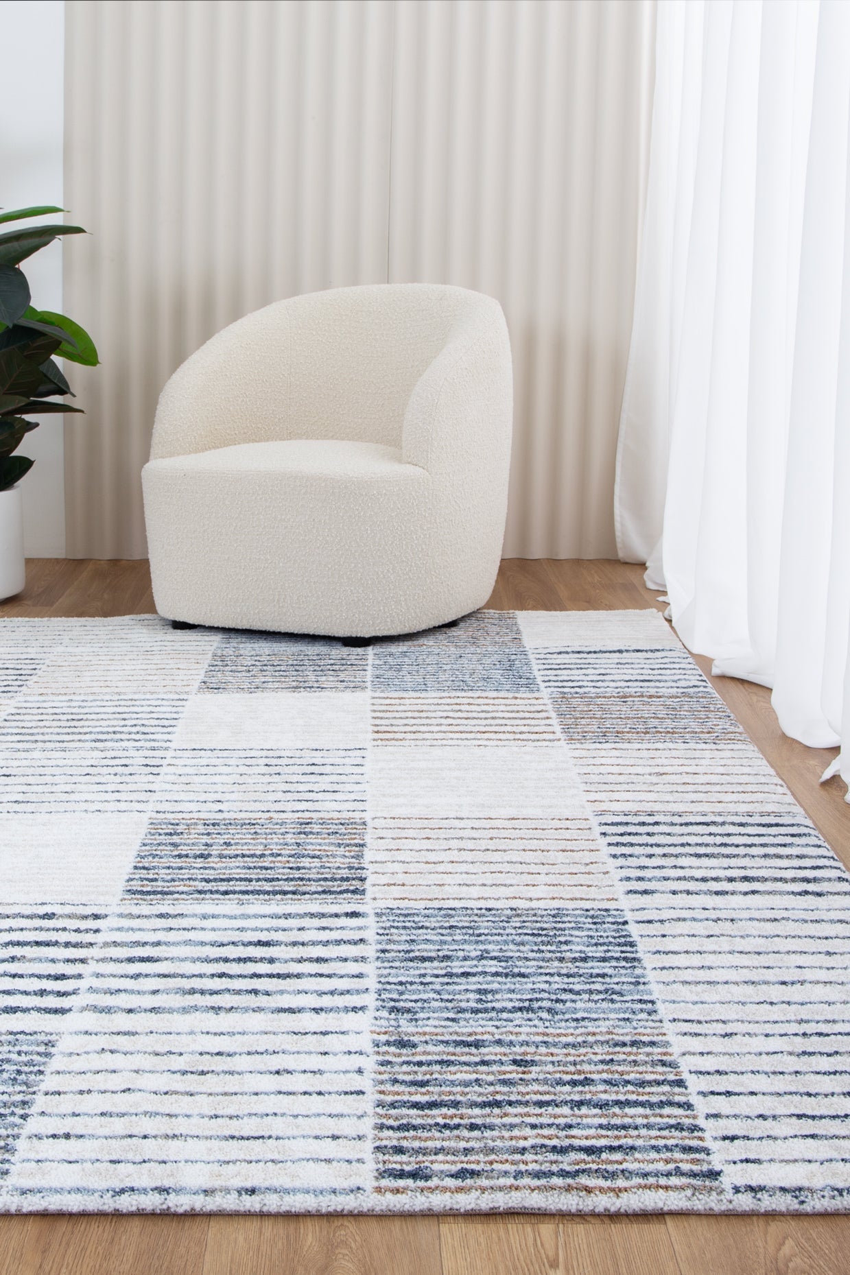 Grace Contemporary Essence in Multicoloured Rug