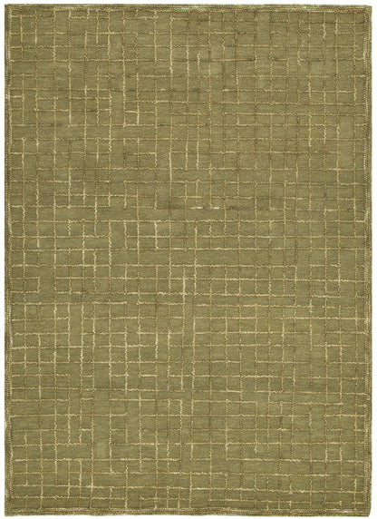 Abasco Green Knitted Wool Rug