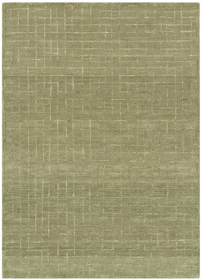 Abasco Green Knitted Wool in Olive Rug