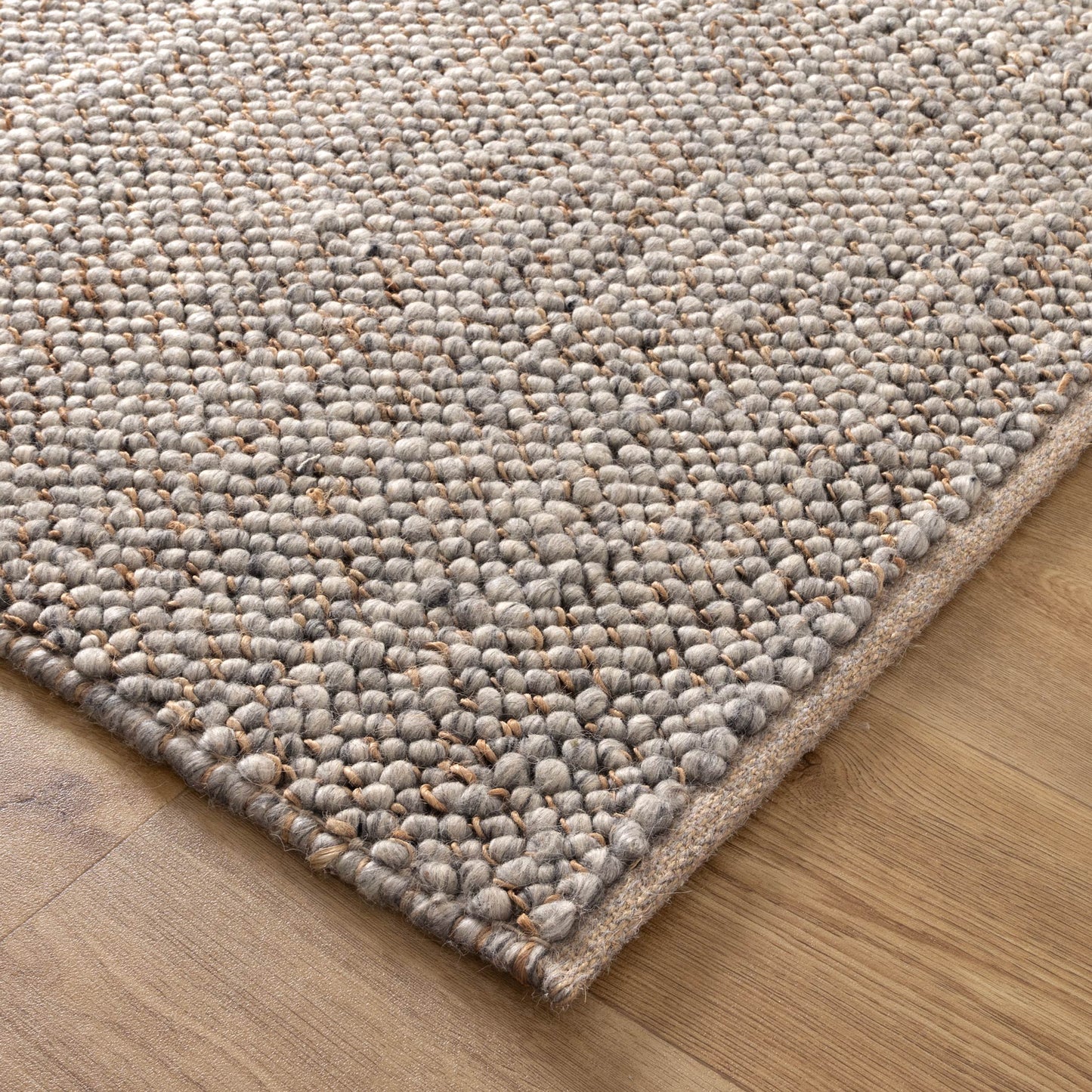 Eco Weave Jute and Wool In Grey  Rug