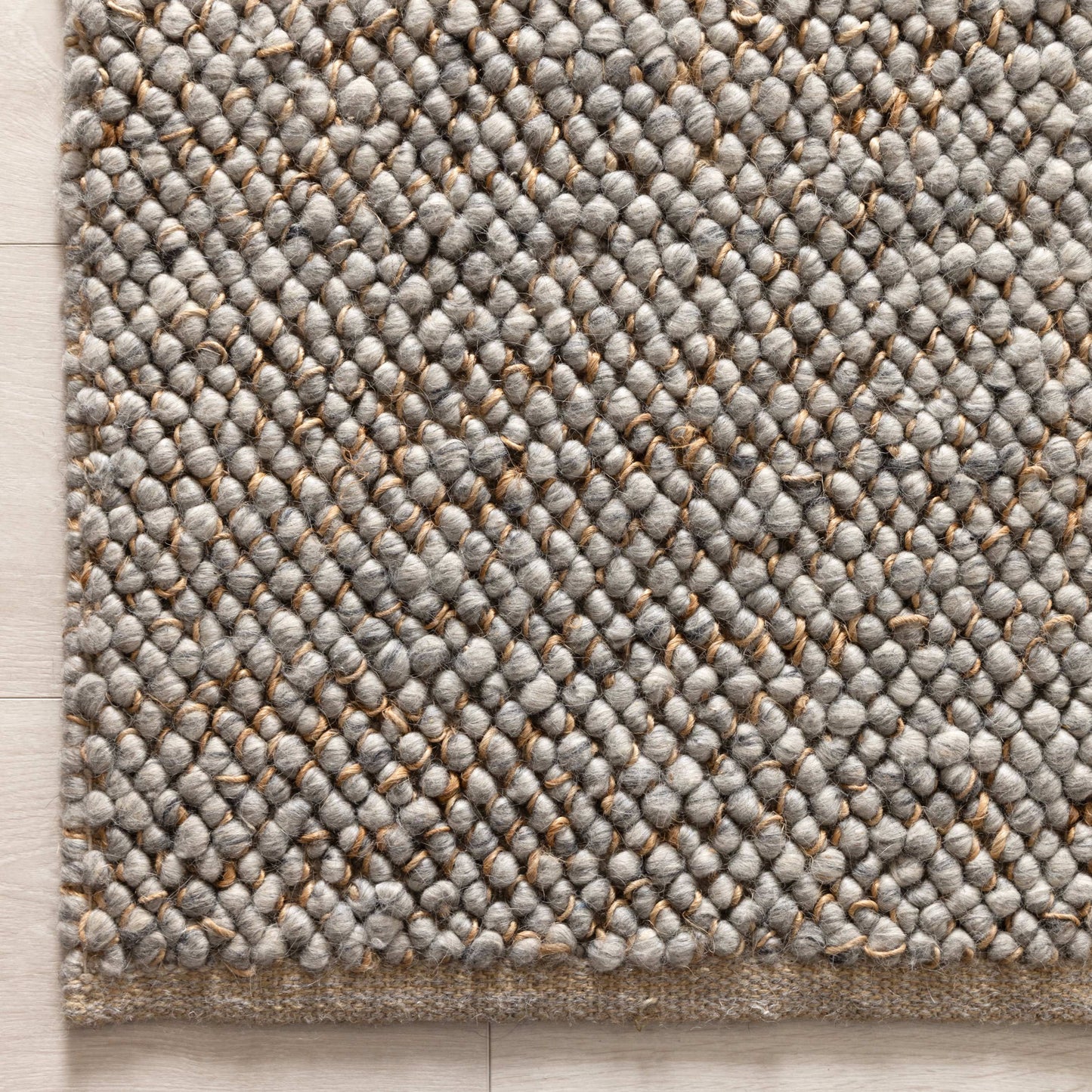 Eco Weave Jute and Wool In Grey  Rug