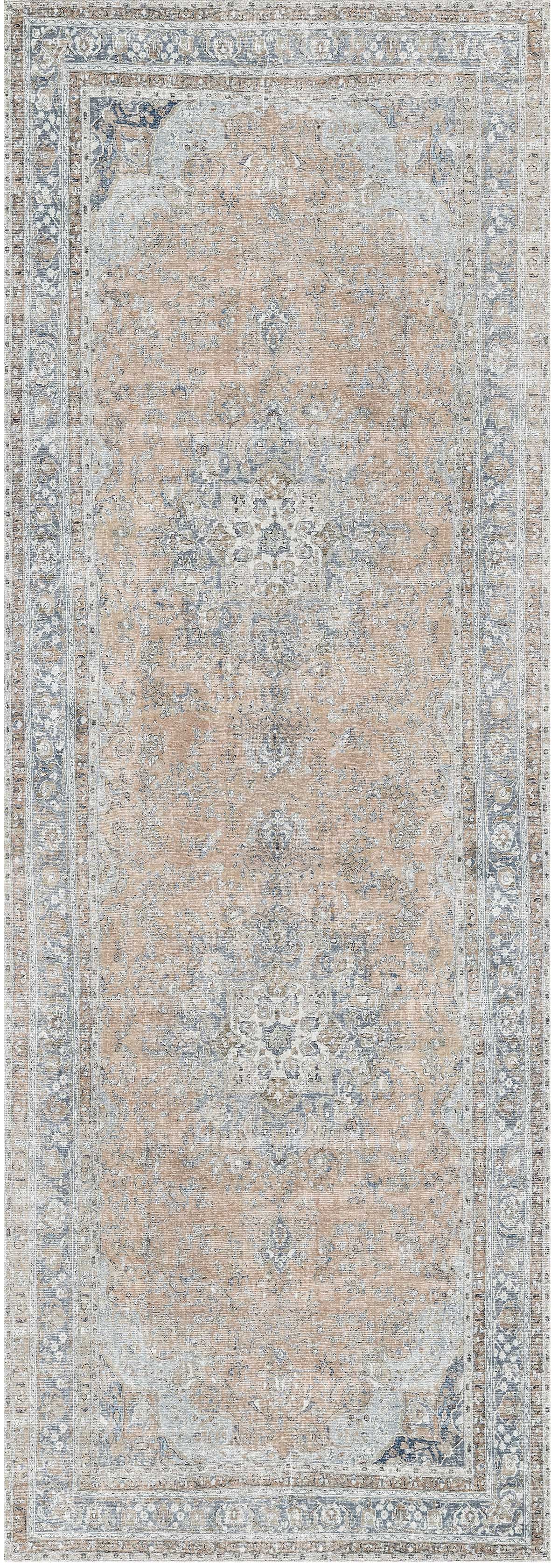 Distressed Vintage Oxus Desert Runner Rug - VITAL 3249-07