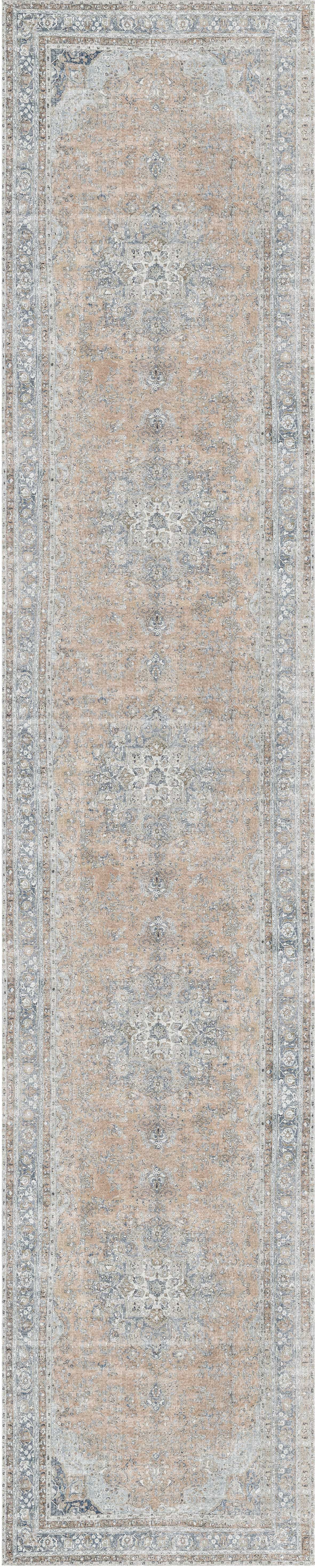 Distressed Vintage Oxus Desert Runner Rug - VITAL 3249-07