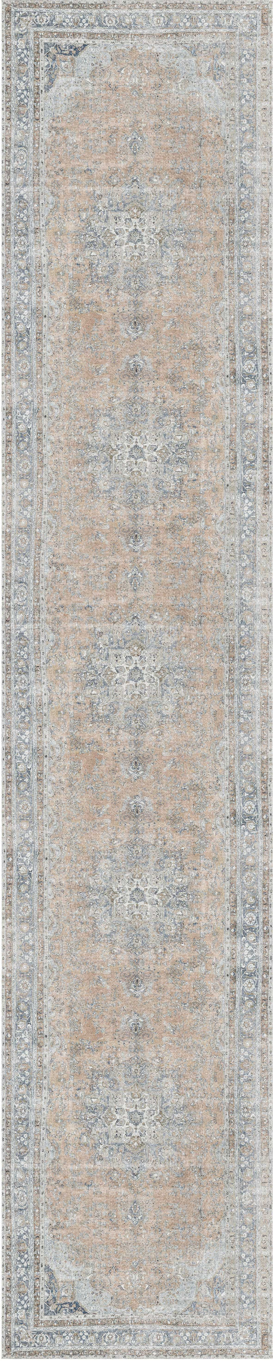 Distressed Vintage Oxus Desert Runner Rug - VITAL 3249-07