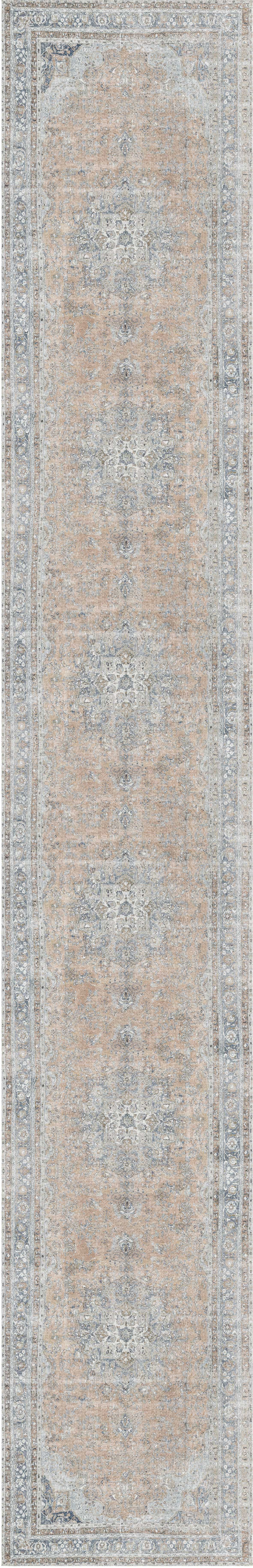 Distressed Vintage Oxus Desert Runner Rug - VITAL 3249-07