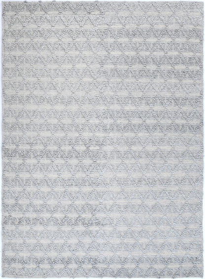 Himalaya Mosaic Tribal Grey Wool Rug