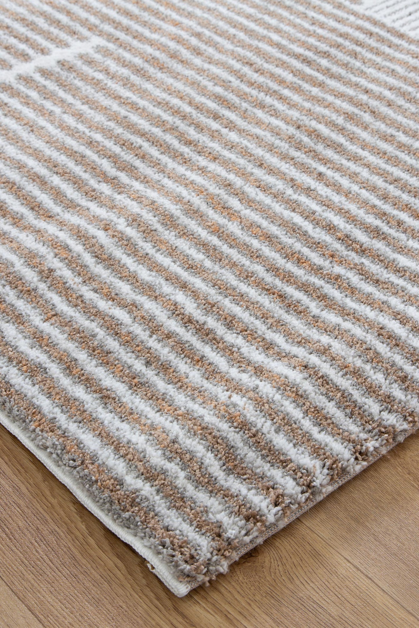 Indulgence Geo Lines Beige Grey Rug