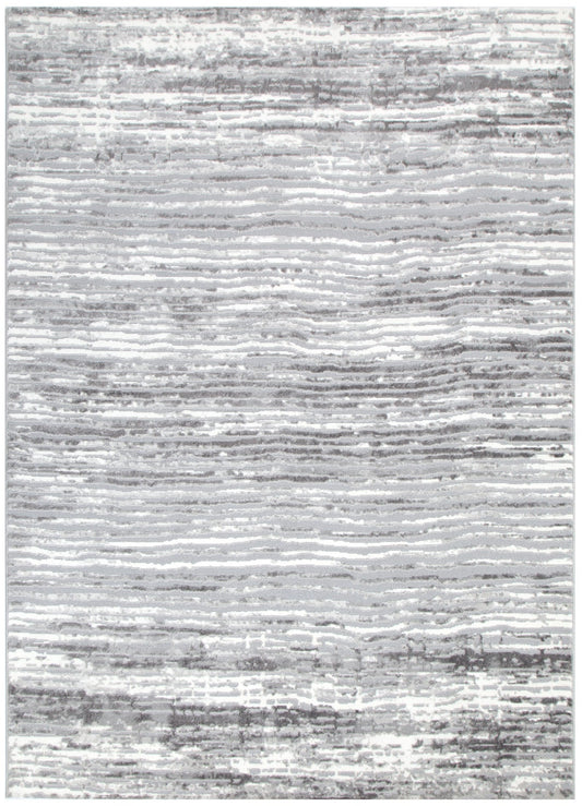 Jade Distressed Lines In Grey Rug