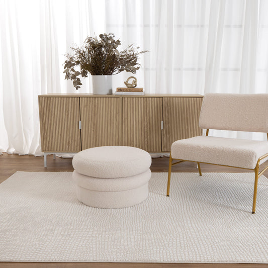 Lara Cobblestone in Cream Rug