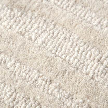 Les Nomades Sandstorm Cream Wool Rug