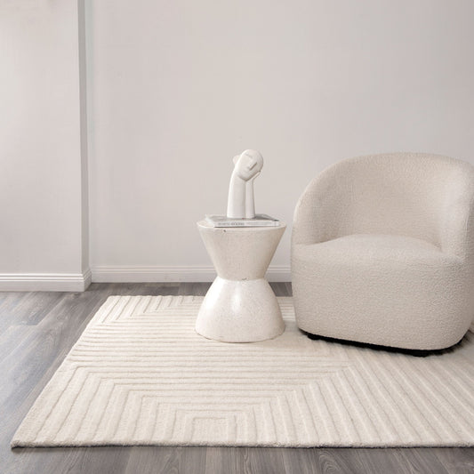 Les Nomades Felix Wool In Cream Rug