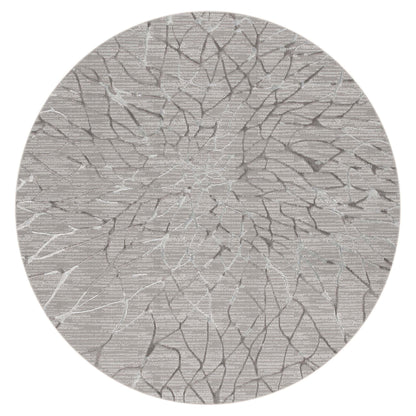 Lotus 2322 in Grey Round Rug