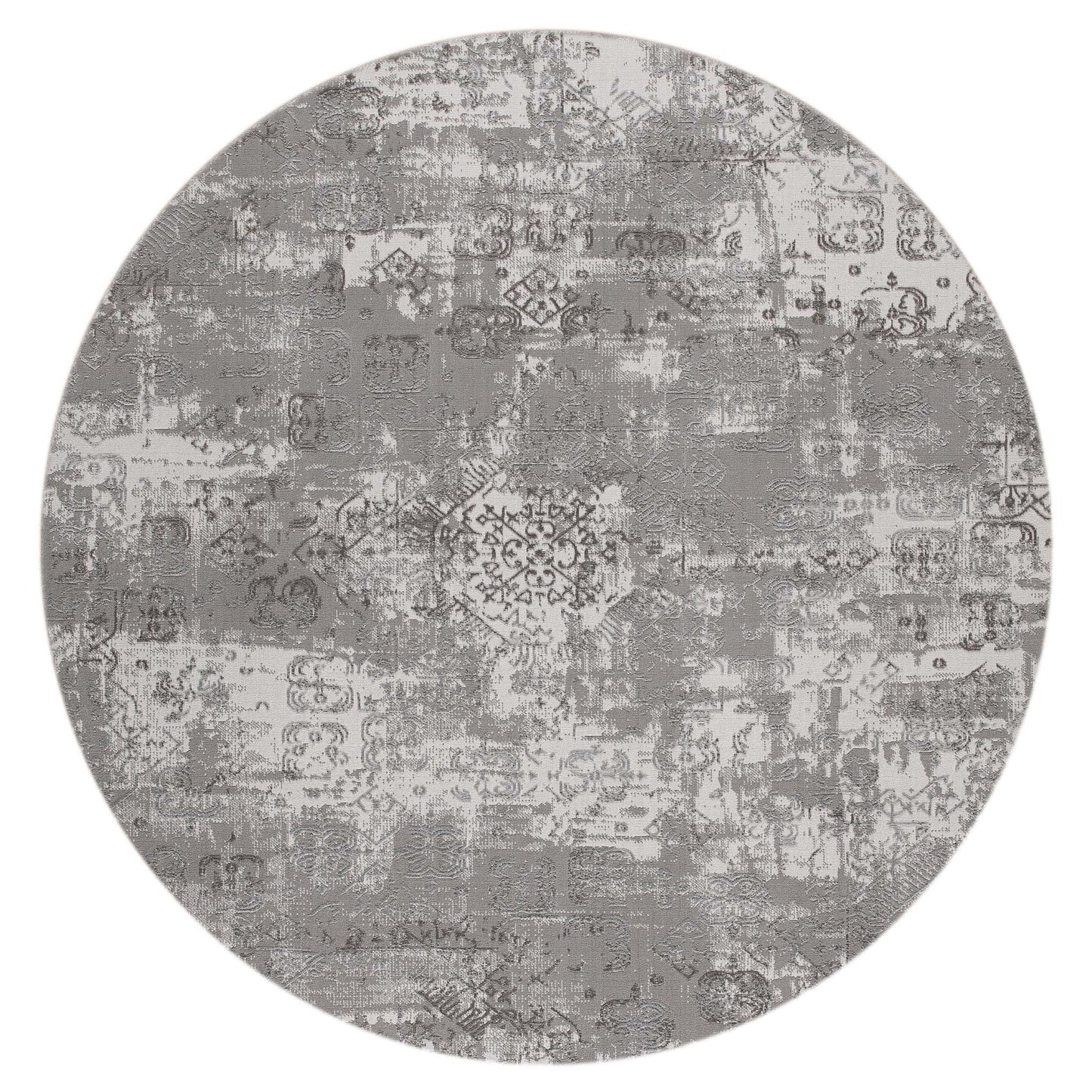 Lotus 2729 in Lt Grey Round Rug