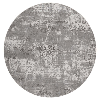 Lotus 2729 in Lt Grey Round Rug