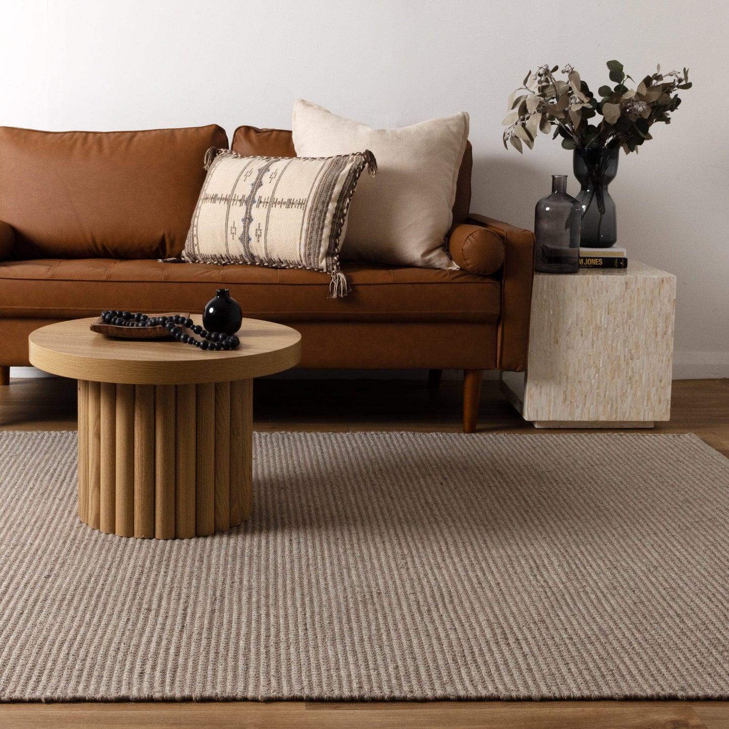 Natura Oatmeal Wool In Grey Rug