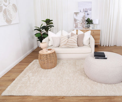 Puffy Soft Shag Ivory Rug