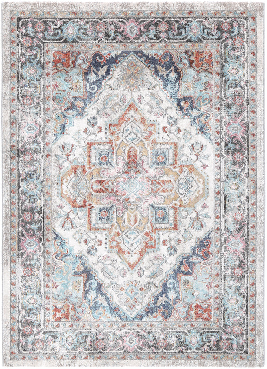 Salsa Yanet In Ivory & Multi Rug