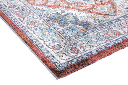 Salsa Seo Terracotta & Ivory In Transitional Rug